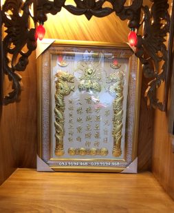 bài vị thần tài trắng viền vàng đẹp nhất