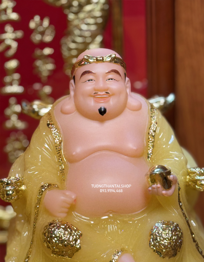 tượng ông địa thần tài bằng bột đá thạch anh đẹp