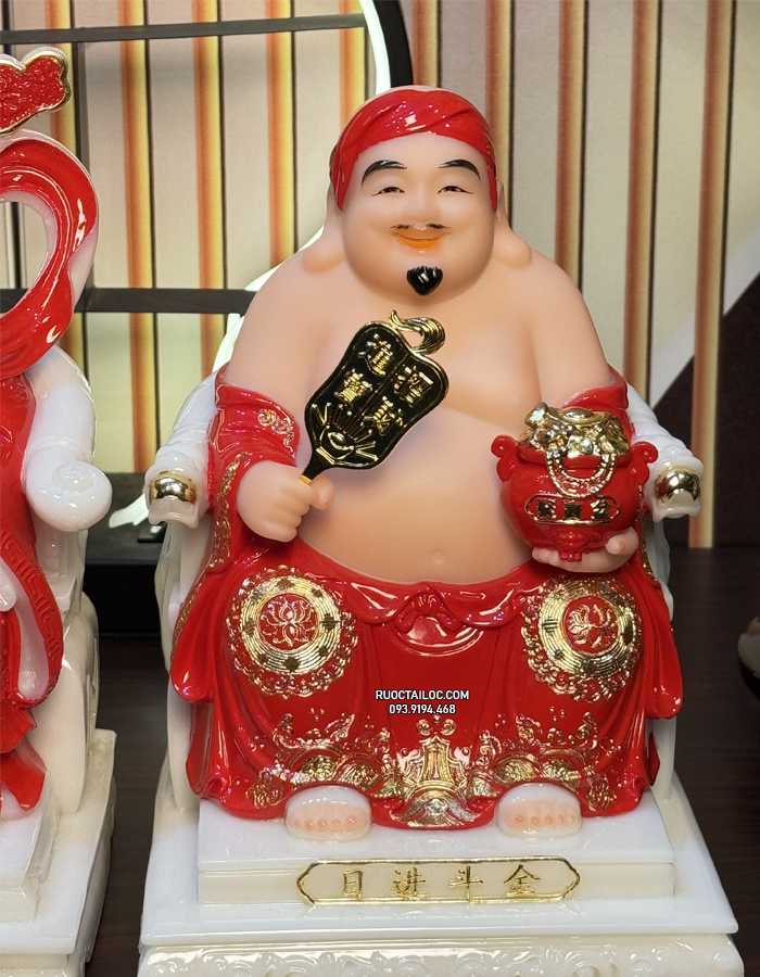 trọn bộ ông địa thần tài thần tiền bằng bột đá