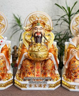 Bộ 3 Ông Thần Tài Thần Tiền Ông Địa vàng hào quang song long