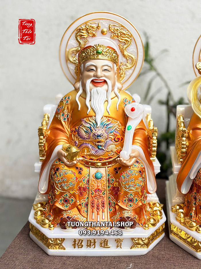 Bộ 3 Ông Thần Tài Thần Tiền Ông Địa vàng hào quang song long