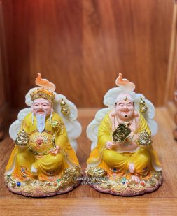 tượng Ông Địa Thần Tài Tường Vân Phú Quý Gấm Vàng