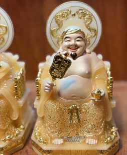 Tượng Ông Địa Thần Tài Thạch Anh Hào Quang Đẹp